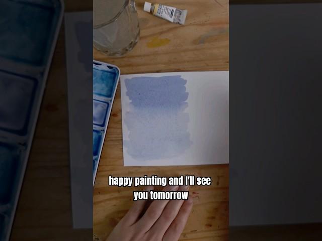 Mastering the watercolor gradient. #watercolorpainting #paintmixing