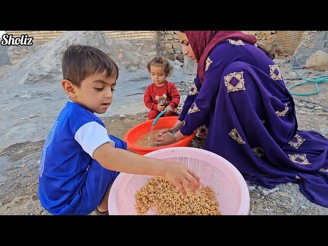 Rural Life: Starting the Sewage Well, Bringing Cement, and Spreading Soil in the Yard