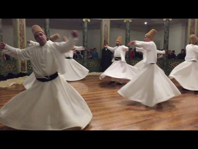 Whirling dervishes in Galata Mevlevi Museum in Istanbul