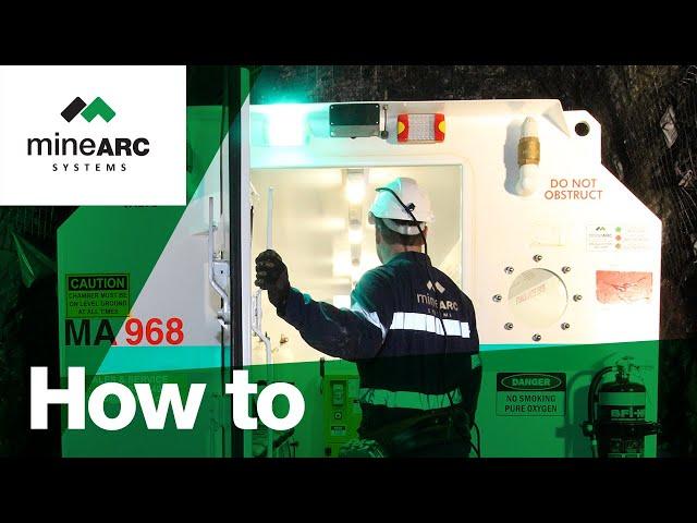 How to Operate an Underground Mine Refuge Chamber | MineSAFE Standard Design Refuge Bay