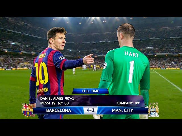 The Day Lionel Messi DESTROYED Joe Hart and Manchester City