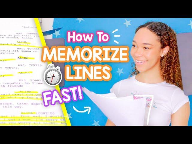 How to Memorize Lines for Acting Auditions! (Fast & Easy Techniques)