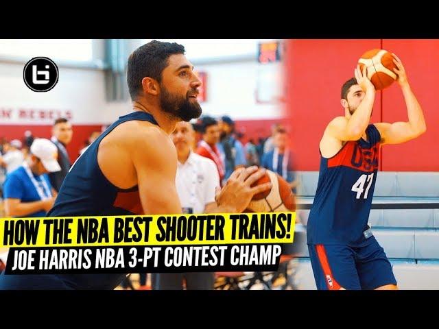 "HE SHOOTS BETTER THAN STEPH CURRY!" 3-PT Contest Champ Joe Harris Shooting Drill!