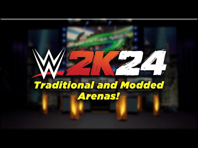 MUST SEE CUSTOM TRADITIONAL PPV'S AND MODDED ARENAS! - WWE 2K24