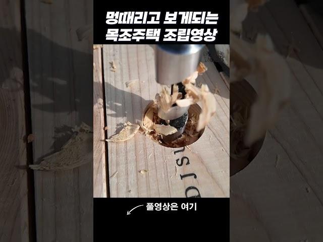 멍때리고 보게되는 목조주택 조립영상(중목구조)2