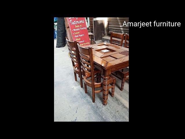 4 Seated Dining table and chair design || 7827130064 || amarjeet furniture..