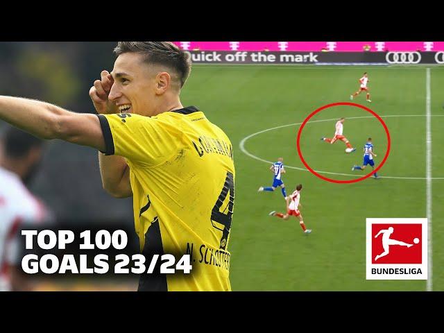 Screamers Without End!  Top 100 Bundesliga Goals of 2023/24 ft. Kane, Wirtz, Guirassy & Co.