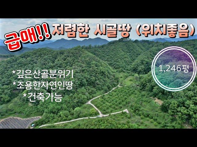 매물번호10316경북 상주/6850만/저렴한 급매 토지/산 속 시골땅/조용한 시골땅/농막놓기좋은 곳/상주 옥천 보은 영동