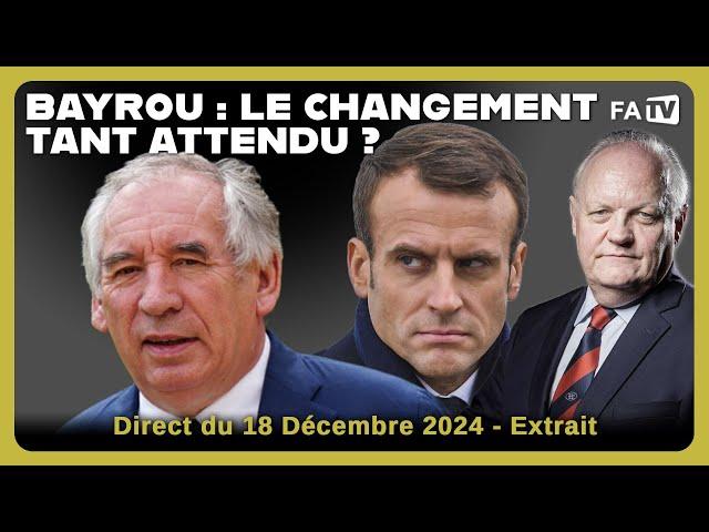 Bayrou : le changement tant attendu ?