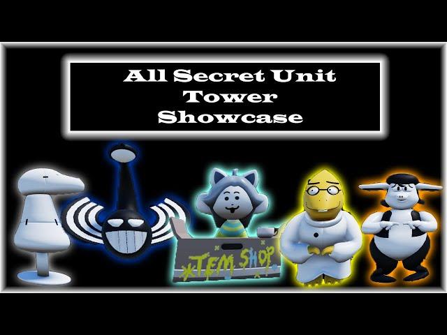 All Secret Units [Showcase] [Undertale Tower Defense]