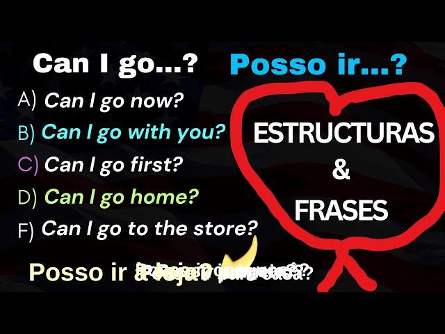 ️ ESTRUTURAS FÁCEIS PARA INICIANTES ️  FRASES EM INGLÊS DE FORMA RÁPIDA E FÁCIL BASES DO INGLÊS