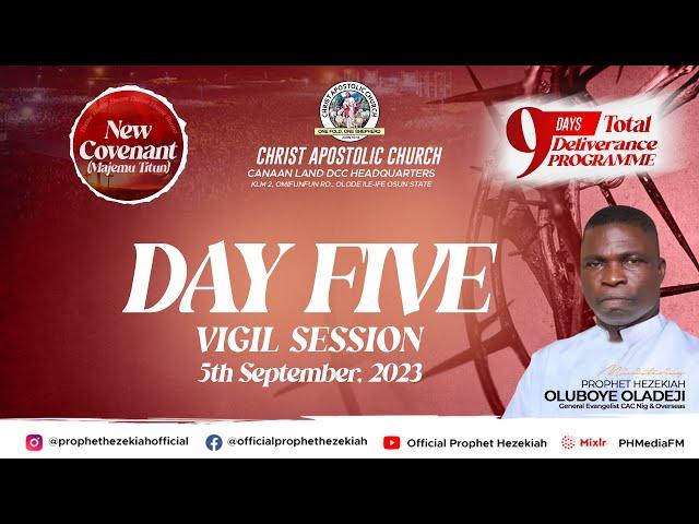 PROPHET HEZEKIAH OLADEJI MINISTERING Live @ "ANNUAL 9 DAYS TOTAL DELIVERANCE" 2023 EDITION || DAY 5