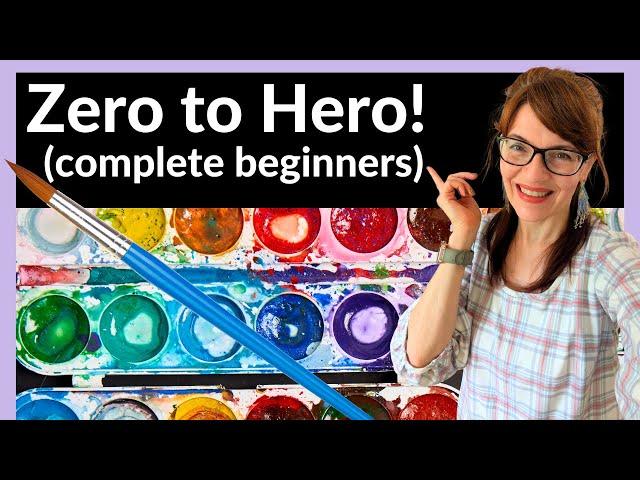 How to START Watercolor Painting (from Zero Knowledge!)