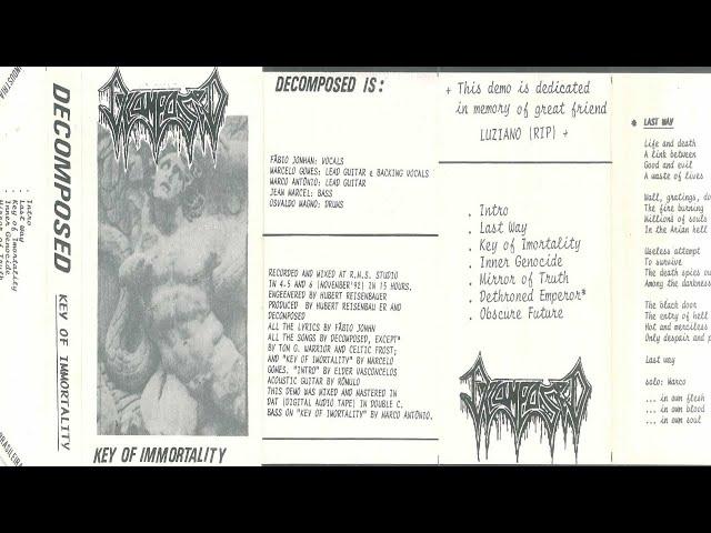 Decomposed God - Key of Immortality [Demo-Tape] (1991)