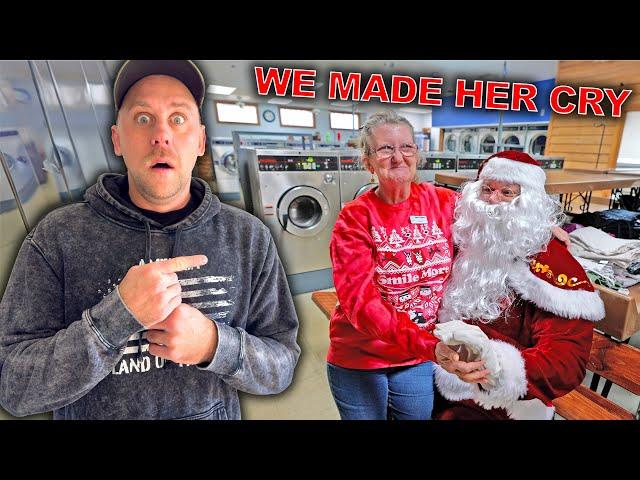 It’s a Christmas Miracle! Santa Hits The Laundromat For A Wild Surprise.