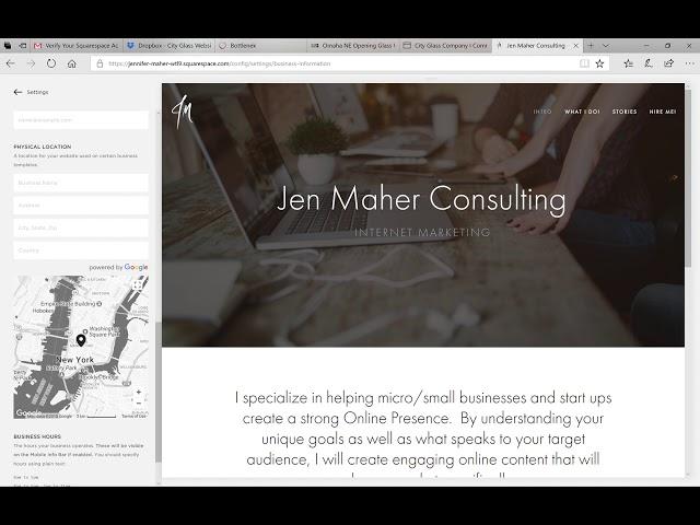 Squarespace Help   Video 1