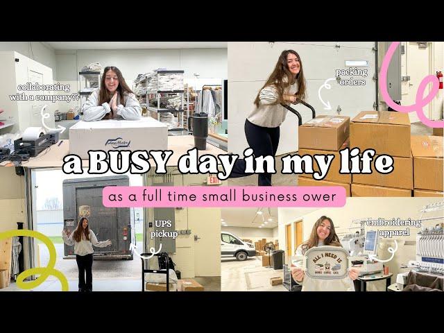 Day in the Life of a Small Business Owner | Small Business Vlog | Embroidery | Packing Orders | #002