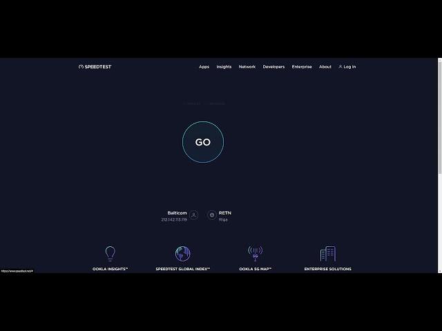 Balticom speedtest (LAN/Optic Fiber)