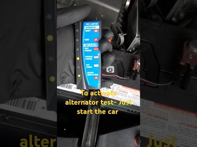 Test your Battery and Alternator using this simple device.