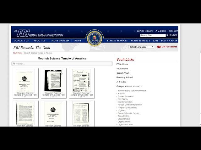 Federal Investigation on MSTA & Online Moormish FOIA Cases