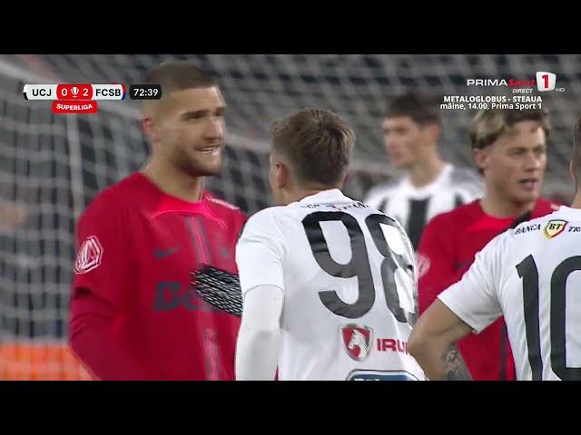 REZUMAT. "U" Cluj - FCSB 1-2. Campioana se impune în fieful liderului