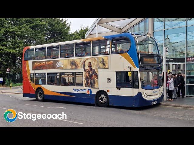 Stagecoach northampton ADL ENVIRO 400 MX06 - XAK 19010 on route 1 to town centre.