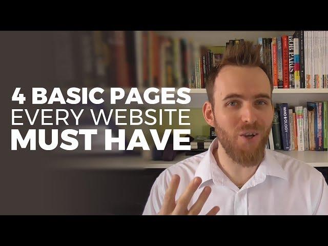 4 Basic Pages Every Website Must Have & Why