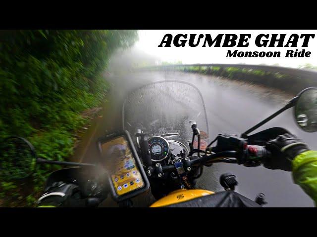 AGUMBE GHAT BIKE RIDE | Monsoon Ride - Meteor 350