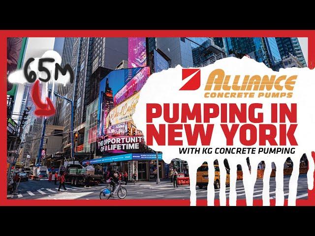 Pumping in New York with KG Concrete Pumping | Why Alliance?