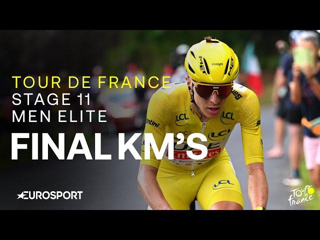 LATE DRAMA IN LE LIORAN!  | Tour de France Stage 11 Final Kilometres | Eurosport Cycling