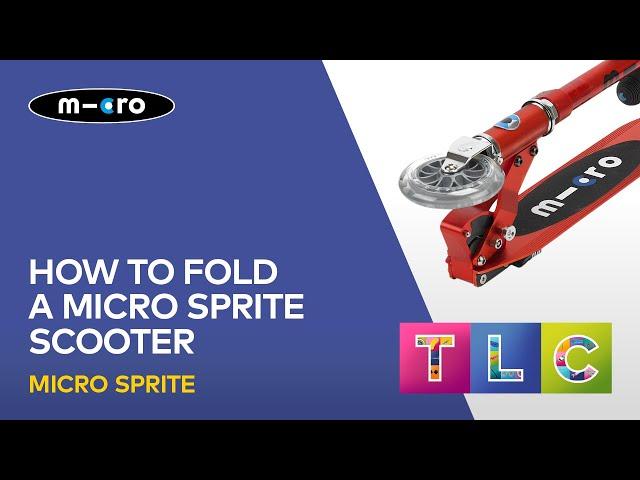 How to fold a Micro Sprite scooter