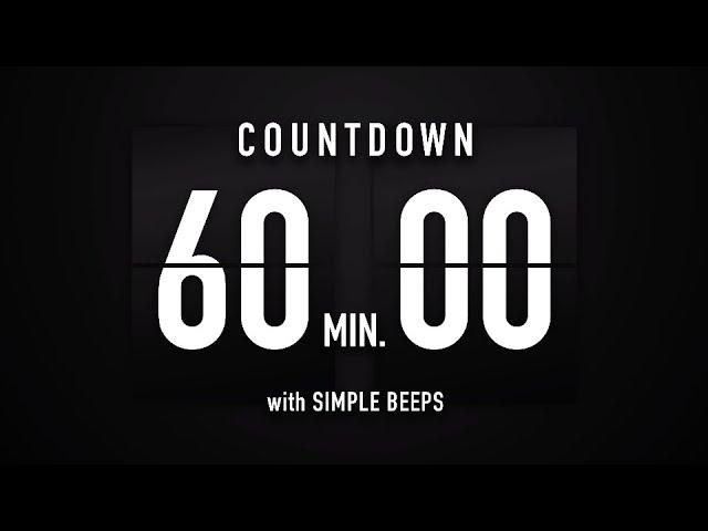 60 Minutes [ 1 Hour ] Countdown Timer Flip Clock ️