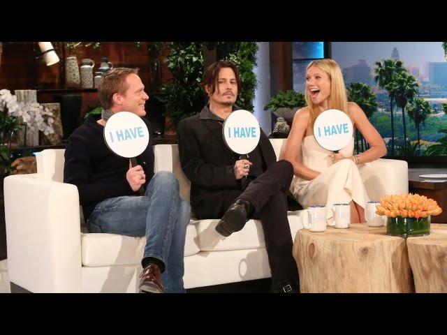 Never Have I Ever with Johnny Depp, Gwyneth Paltrow and Paul Bettany