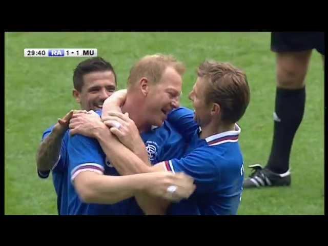 Jorg Albertz Goal - Rangers Legends Vs Man Utd Legends - 6th May 2013