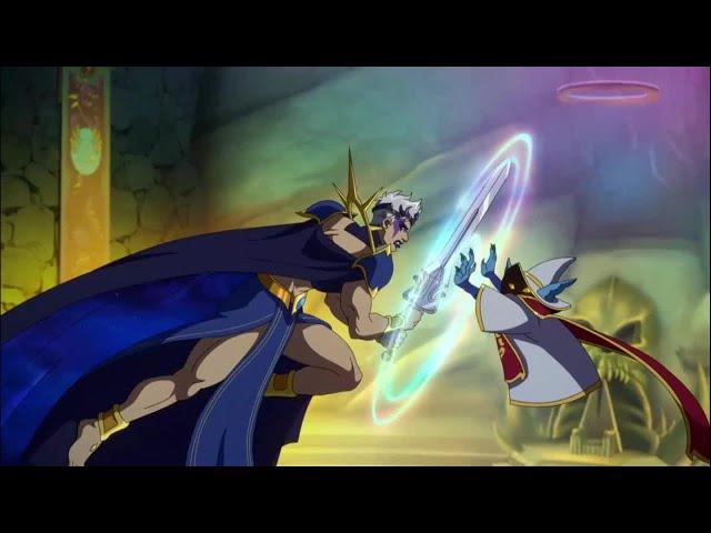 Dark-Lyn ( Evil-Lyn ) vs Orko  He-Man Animated Series