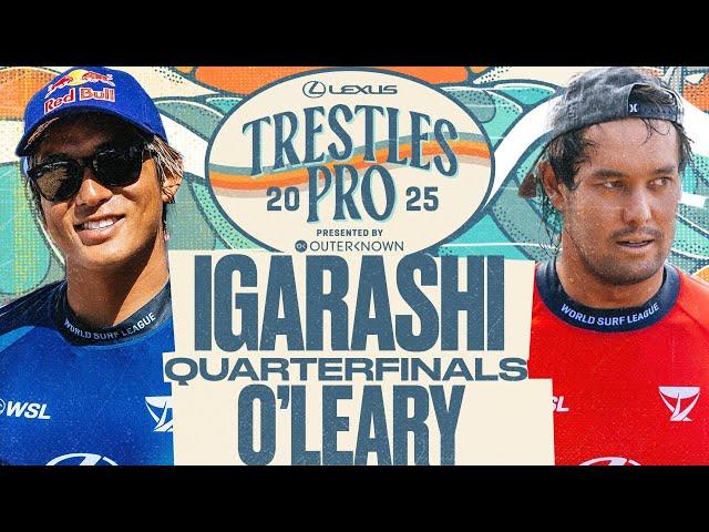 Kanoa Igarashi vs Connor O'Leary | Lexus Trestles Pro presented by Outerknown 2025 - Quarterfinals