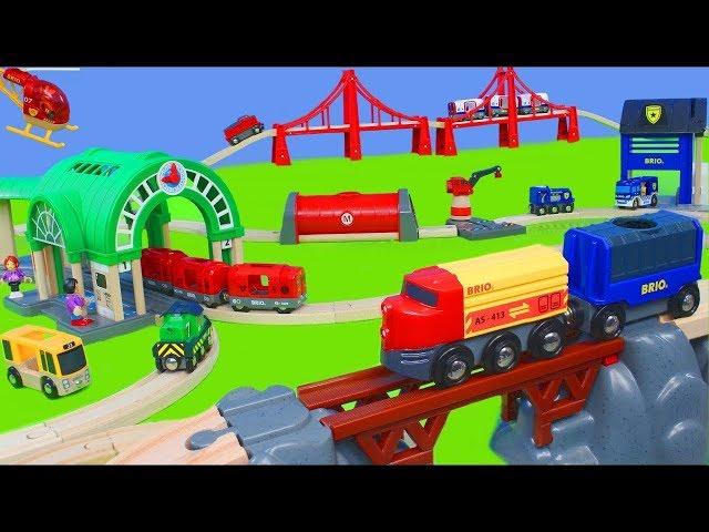 Brio & Thomas and Friends Toy Trains w/ Fire Truck, Toy Vehicles & Wooden Railway Train for Kids