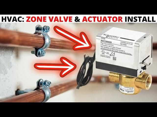 HVAC: Schneider Zone Valve & Actuator Installation For Fan Coil Unit (FCU Zone Valve Soldering)