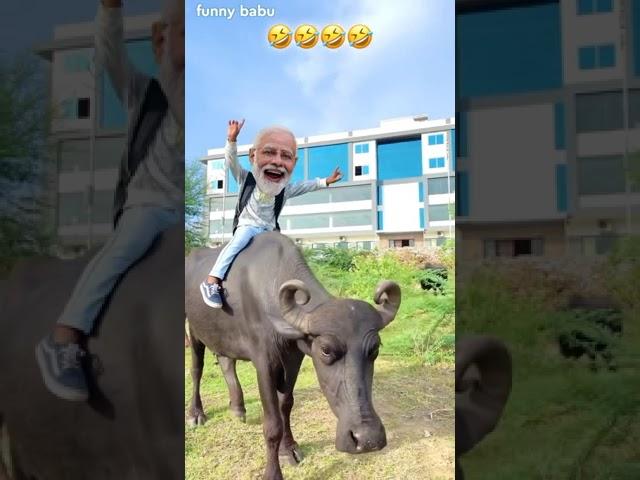 मोदी जी अब भेस पर चढ कर अमेरिका जाएंगे  