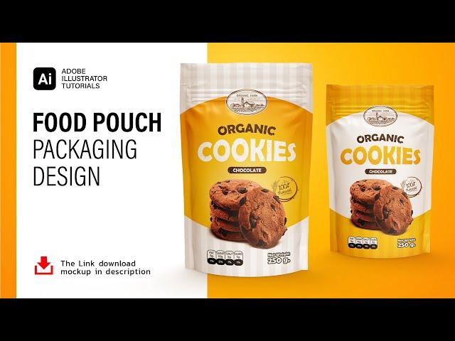 How to Product Packaging Design (Food Pouch) in Adobe Illustrator CC