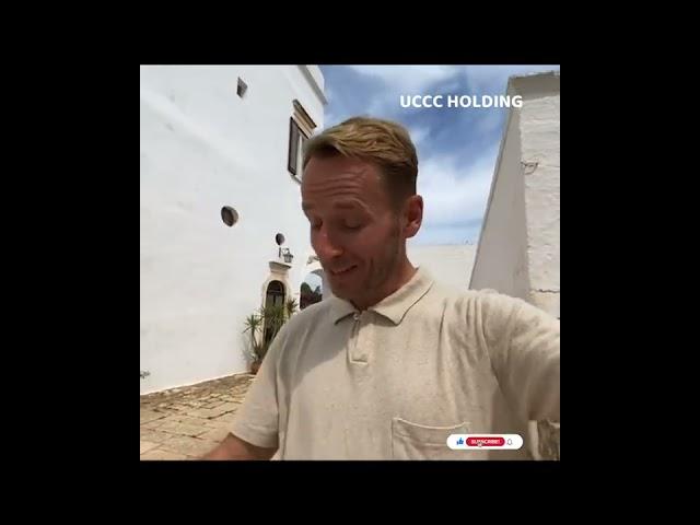 Jonnie Irwin was diagnosed with cancer in Italy in 2020 . The video shows him in a villa in Ostuni