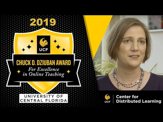 2019 - Jessica Waesche, Ph.D. - Chuck D. Dziuban Award for Excellence in Online Teaching