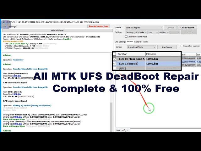 How To Make Modify LUN0 DUMP For MTK UFS Dead Boot Repair