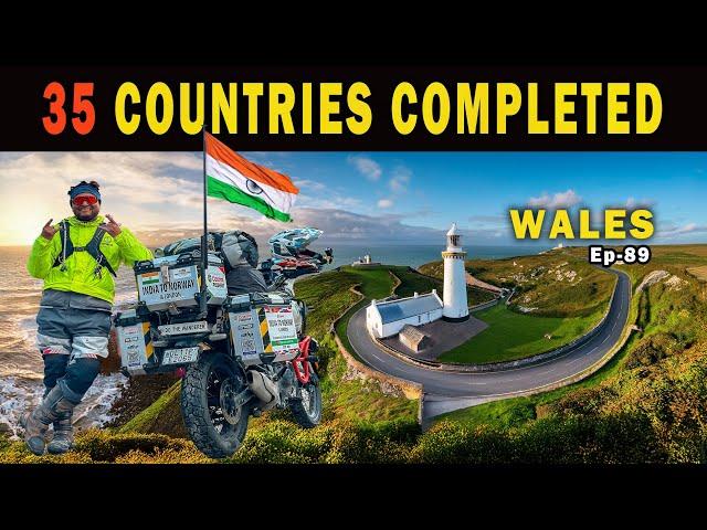 35 COUNTRIES  COMPLETED  Reached WALES | India To Norway & London | Ep-89