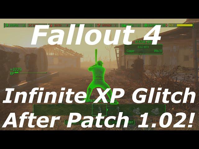 Fallout 4 BEST Infinite XP Glitch AFTER PATCH 1.2! Unlimited XP After Patch! (Fallout 4 Glitches)