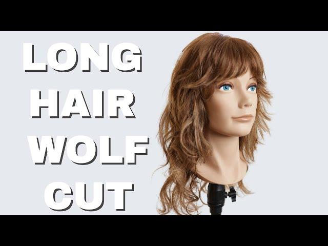 WOLF  CUT TUTORIAL FOR LONG HAIR