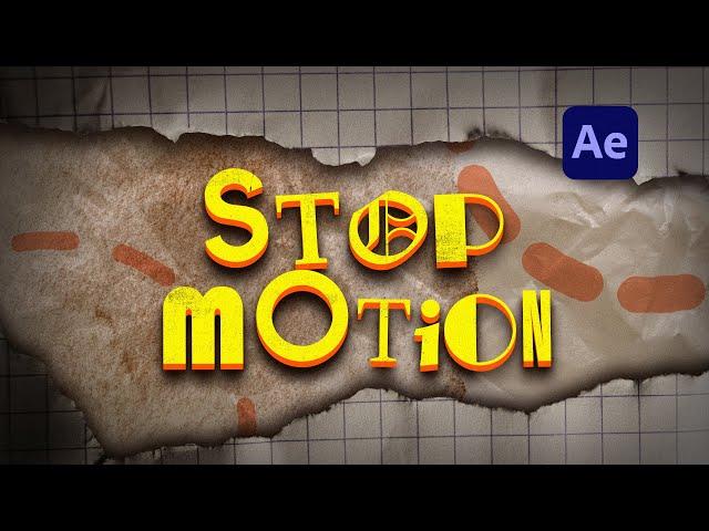 Stop Motion Title Animation in After Effects