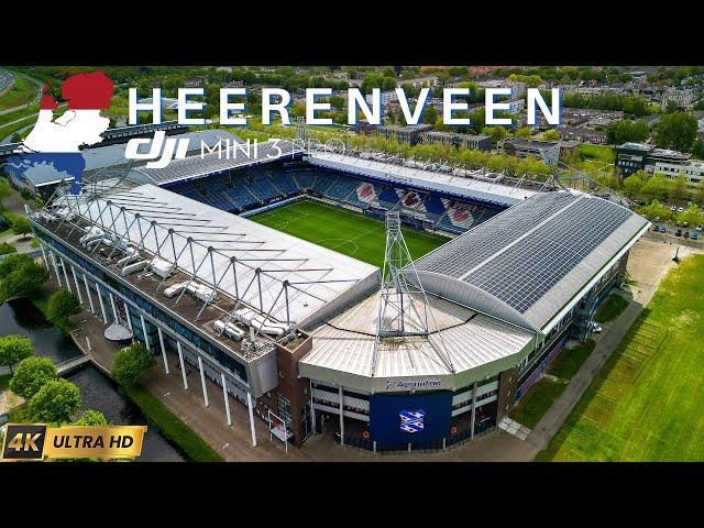 Heerenveen  Drone Video | Football City of Friesland | 4K UHD | Soft House - Relaxing Music