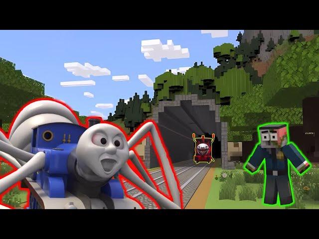 Cursed Thomas The Spider VS Choo Choo Charles Train | Minecraft Animation