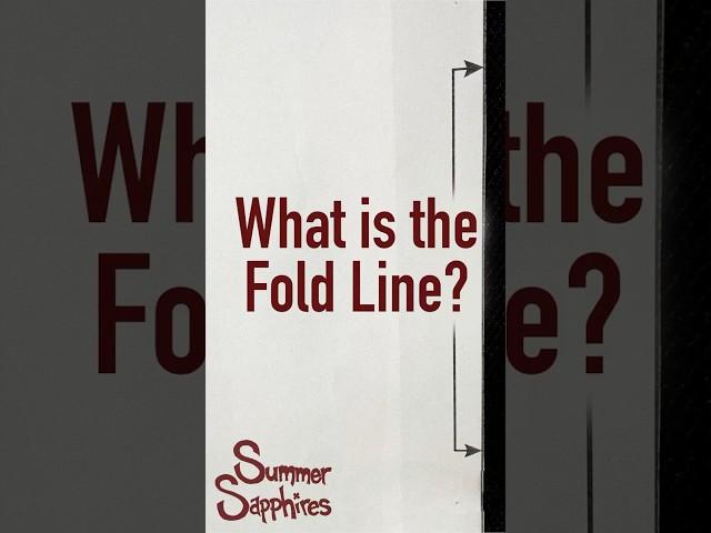 Sewing Definition of the Day: Fold Line #learntosew #sewingprojects #sewingideas #sewingschool #sew